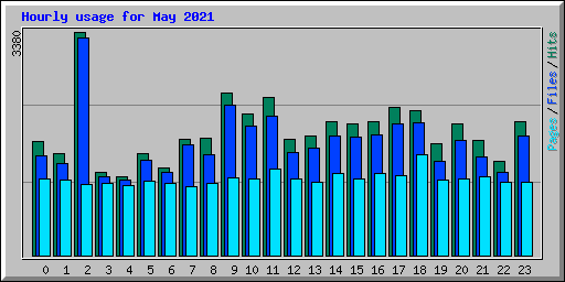 Hourly usage for May 2021